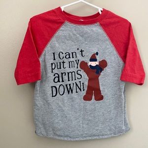 A Christmas Story “I can’t put my arms down!” toddler tee